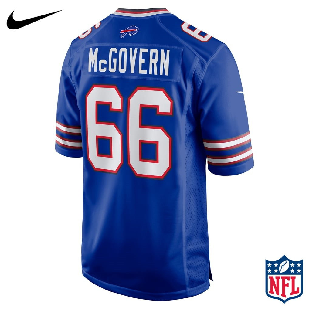 Nike Connor McGovern #66 Buffalo Bills Royal Blue Home Game Jersey