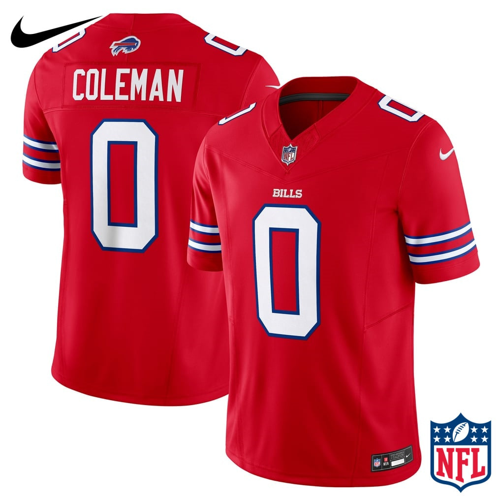 Nike Keon Coleman #0 Buffalo Bills Red Vapor F.U.S.E. Limited Jersey