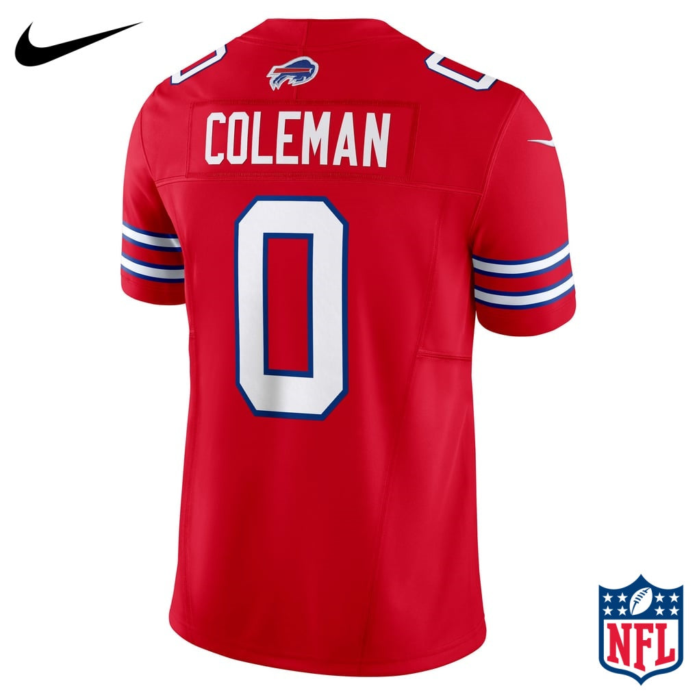 Nike Keon Coleman #0 Buffalo Bills Red Vapor F.U.S.E. Limited Jersey