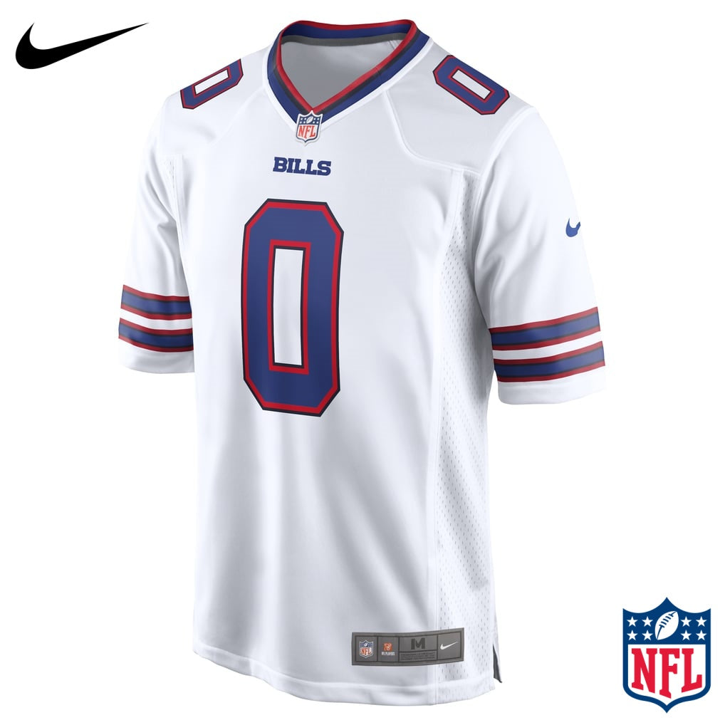 Nike Keon Coleman #0 Buffalo Bills White Away Game Jersey