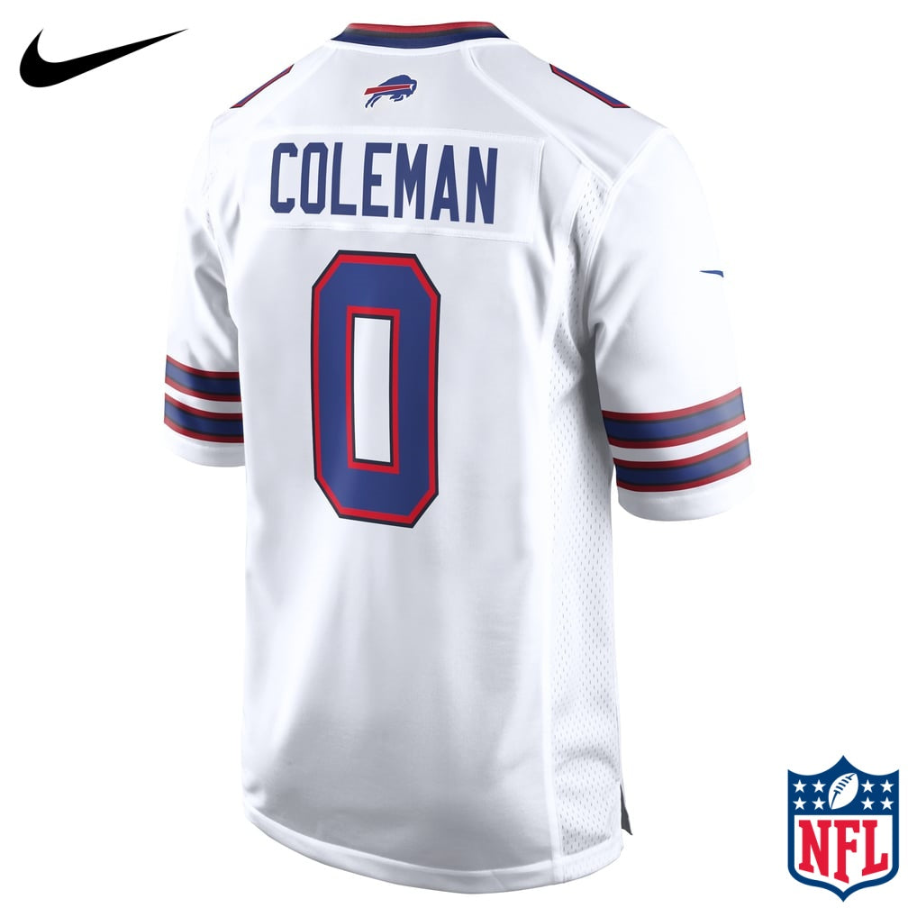 Nike Keon Coleman #0 Buffalo Bills White Away Game Jersey