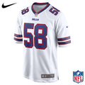 Nike Matt Milano #58 Buffalo Bills White Away Game Jersey