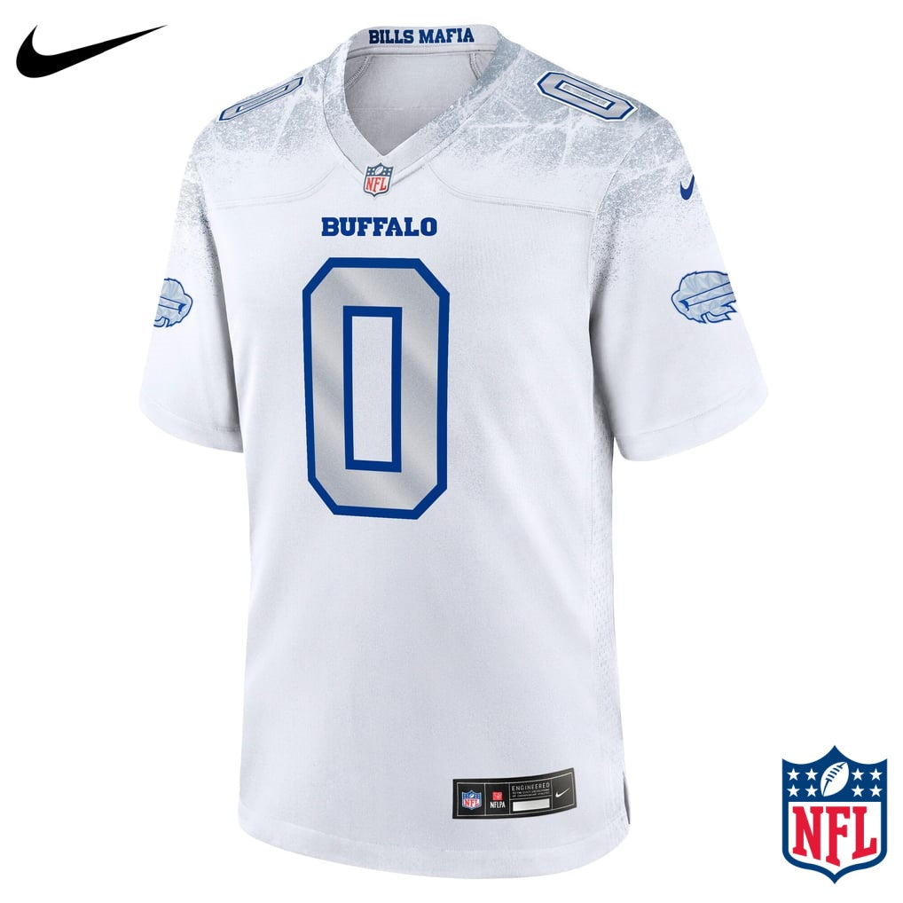 Nike Keon Coleman #0 Buffalo Bills White Away Game Jersey