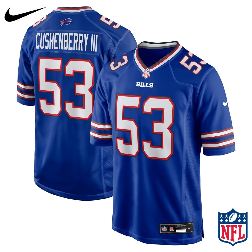 Nike Lloyd Cushenberry III #53 Buffalo Bills Royal Blue Home Game Jersey