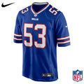 Nike Lloyd Cushenberry III #53 Buffalo Bills Royal Blue Home Game Jersey