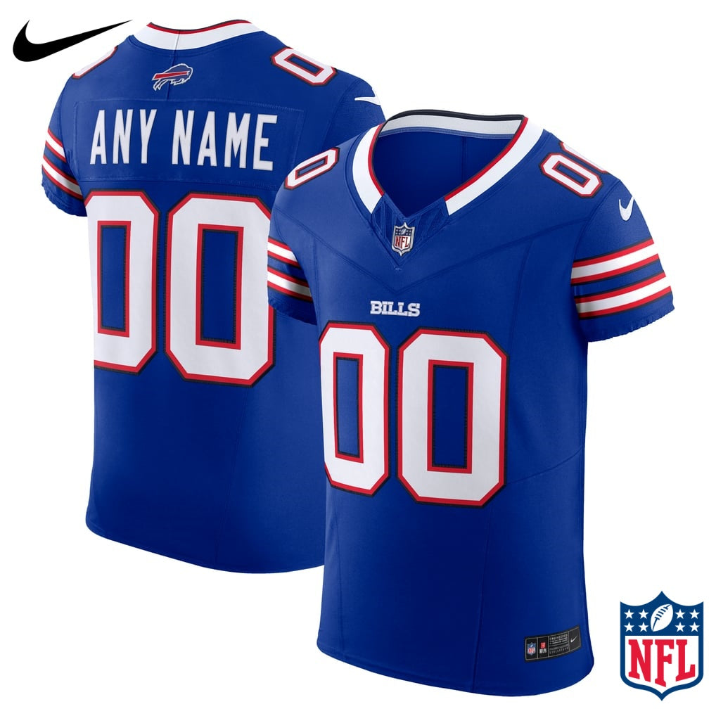 Nike Custom #00 Buffalo Bills Royal Blue Home Game Jersey