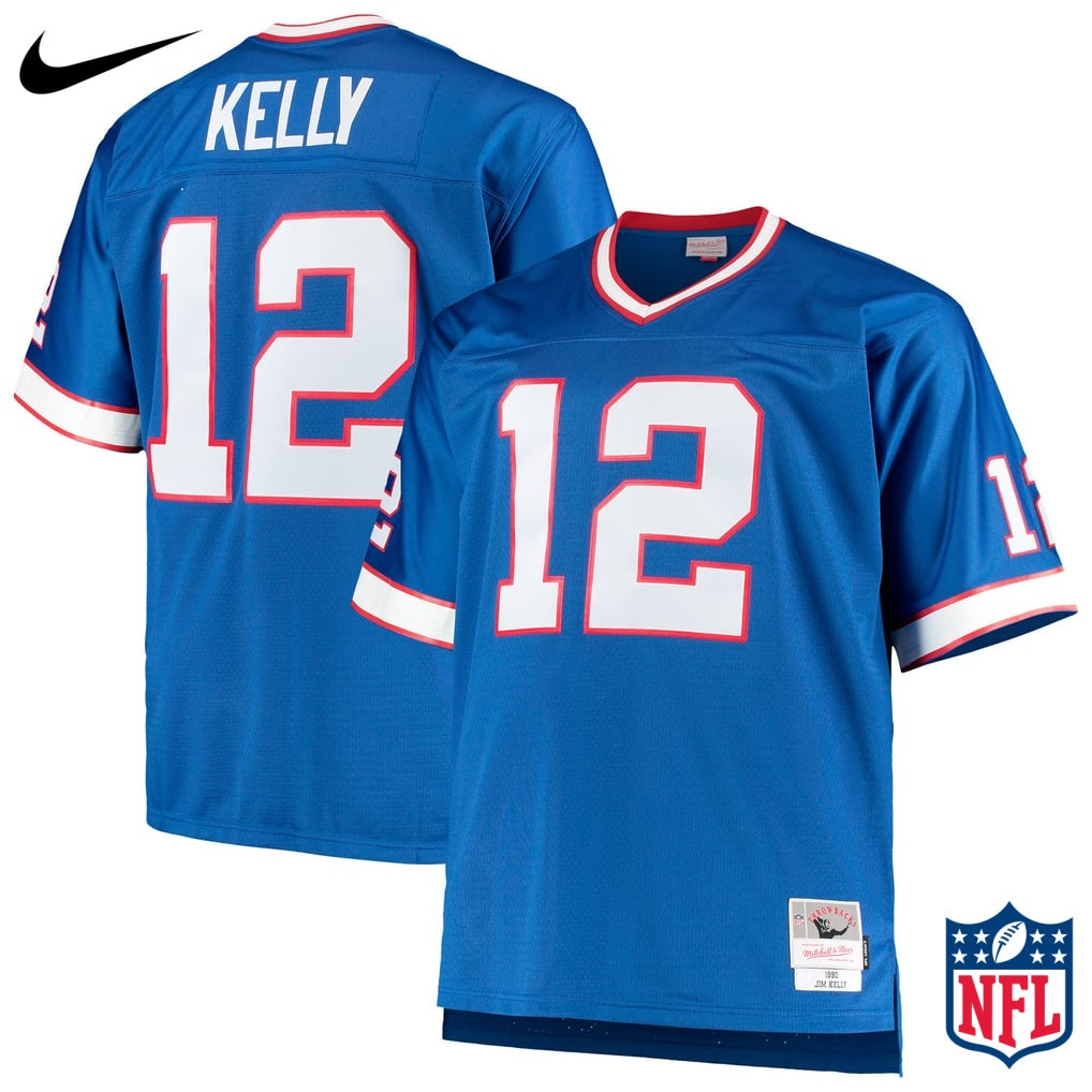 Mitchell & Ness Jim Kelly #12 Buffalo Bills Royal Blue Legacy Jersey