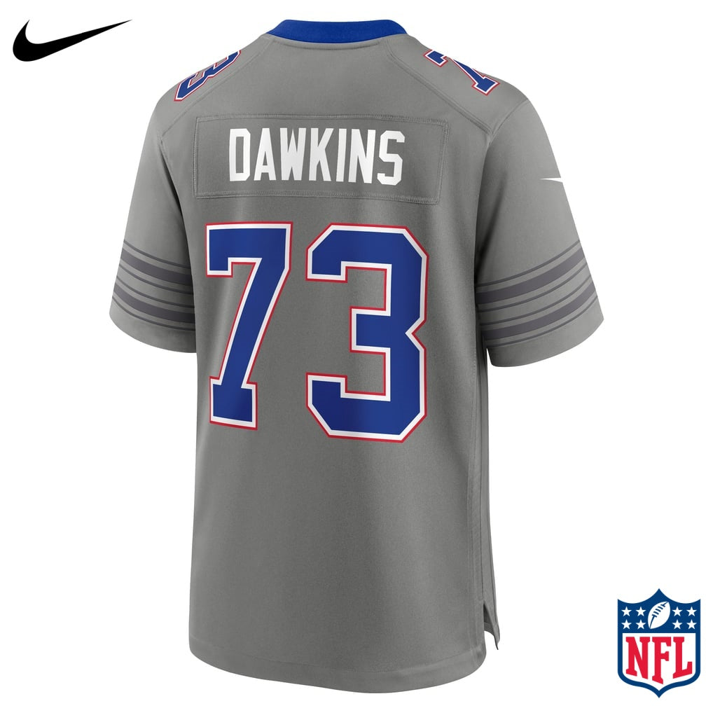 Nike Dion Dawkins #73 Buffalo Bills Gray Alternate Game Jersey