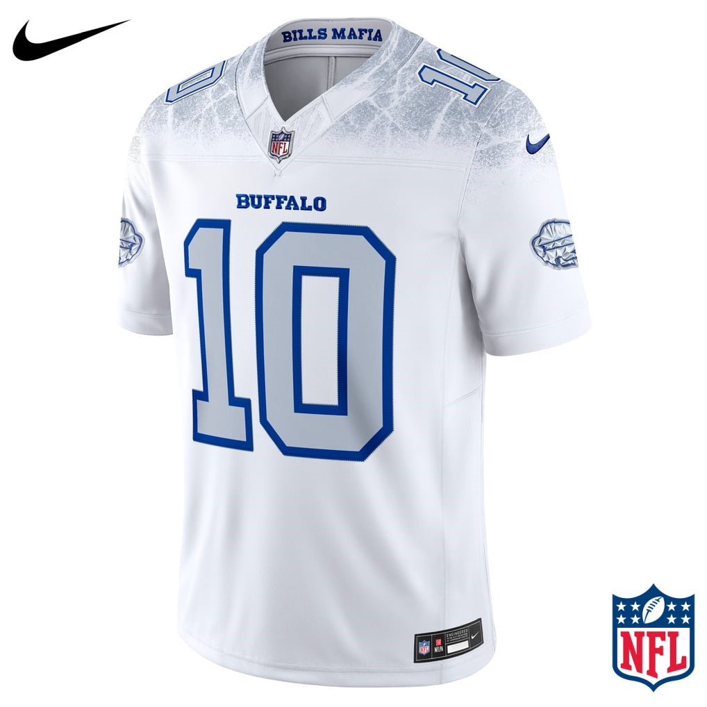 Nike Khalil Shakir #10 Buffalo Bills White Away Game Jersey