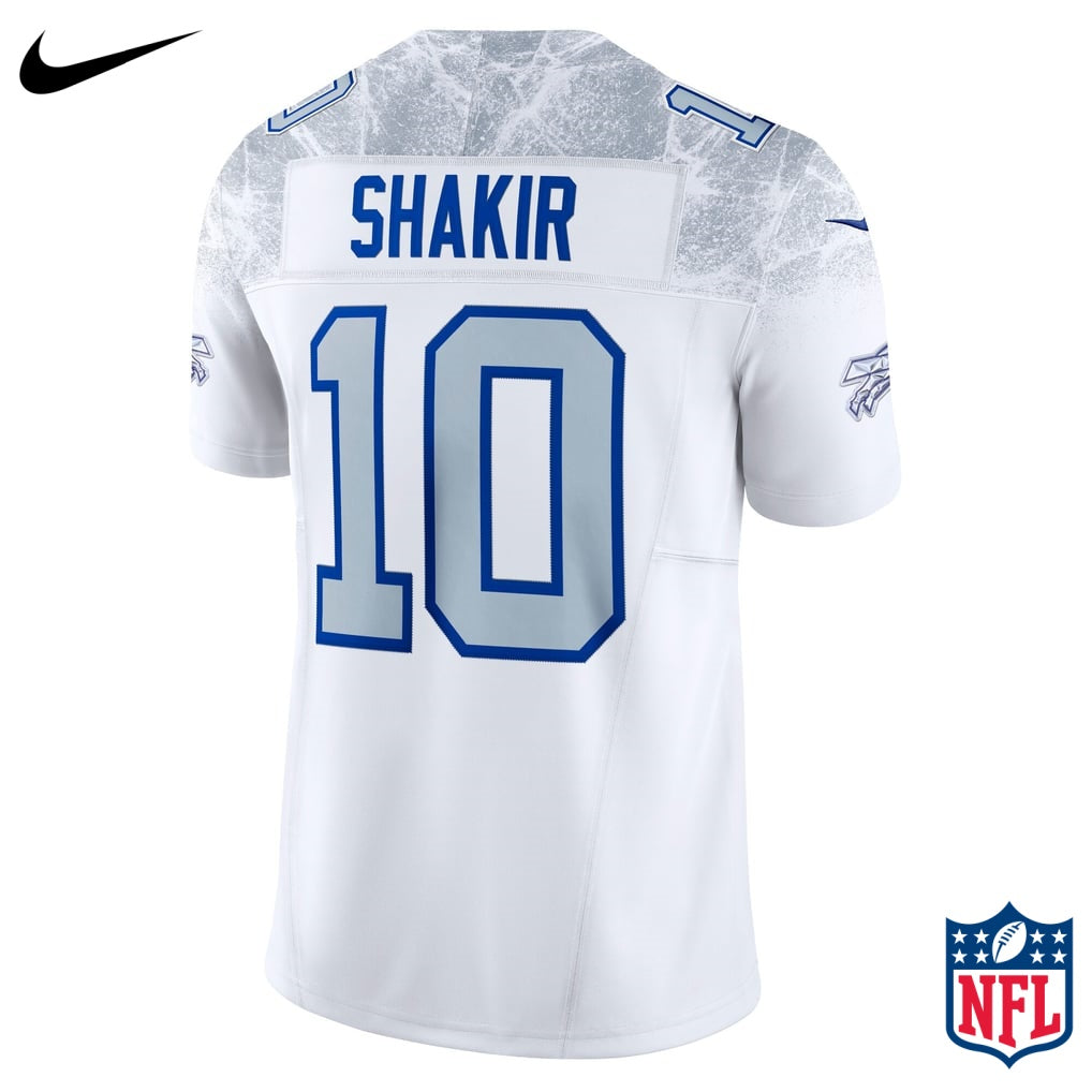 Nike Khalil Shakir #10 Buffalo Bills White Away Game Jersey