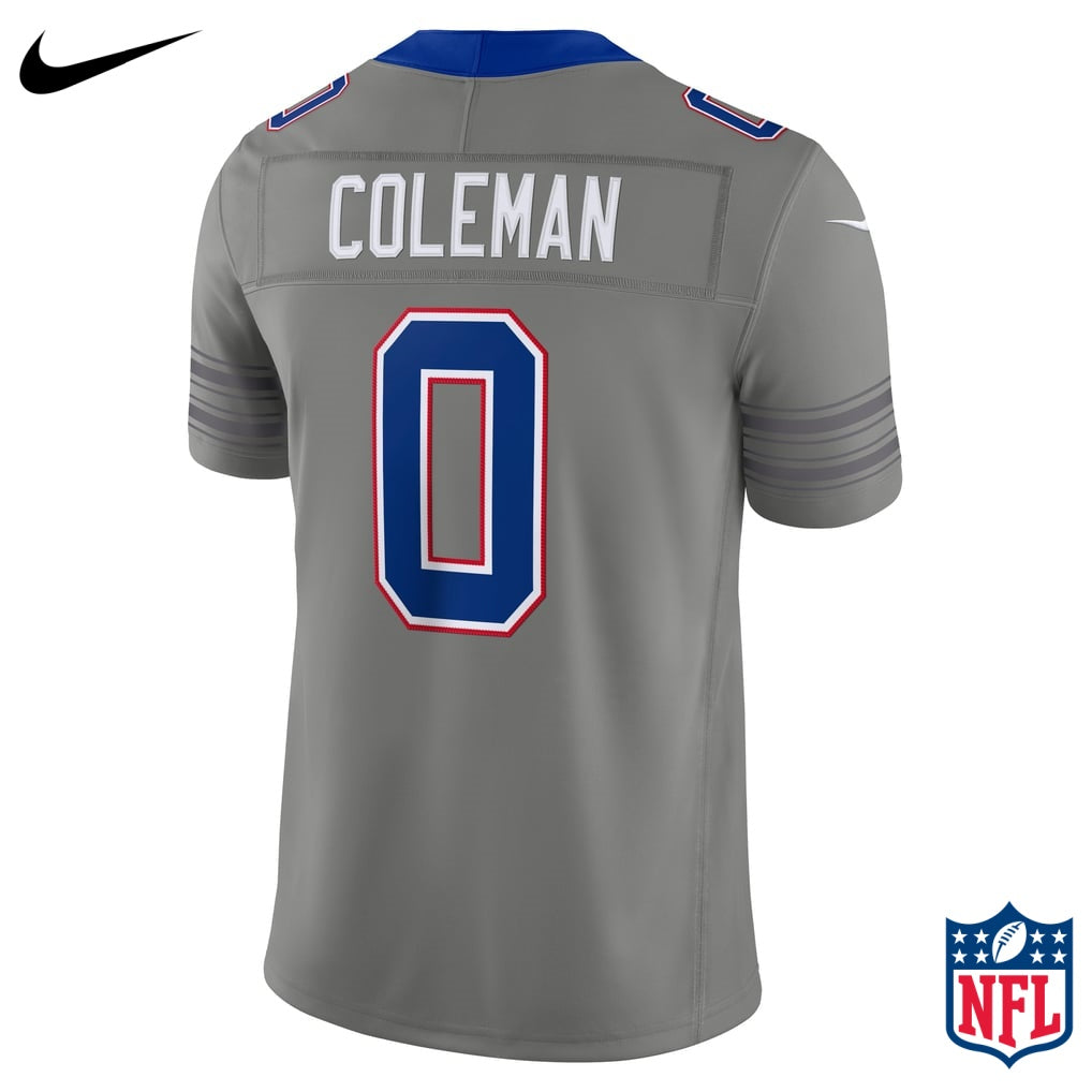 Nike Keon Coleman #0 Buffalo Bills Gray Alternate Game Jersey