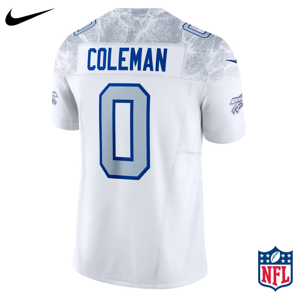 Nike Keon Coleman #0 Buffalo Bills White Away Game Jersey