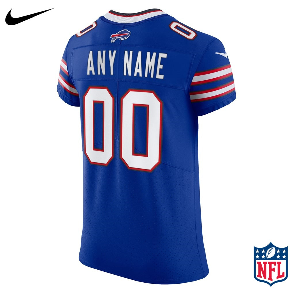 Nike Custom #00 Buffalo Bills Royal Blue Home Game Jersey