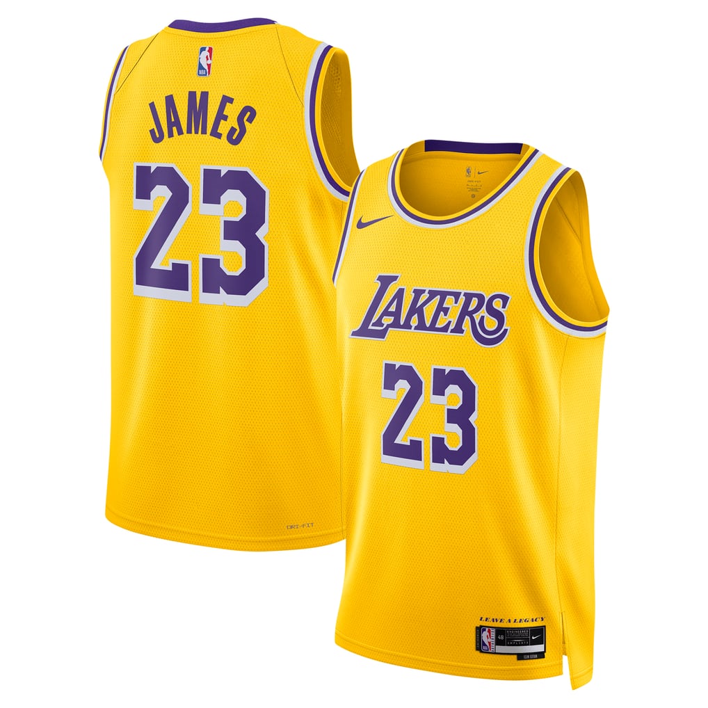 Nike LeBron James #23 Los Angeles Lakers Gold Home Swingman Jersey