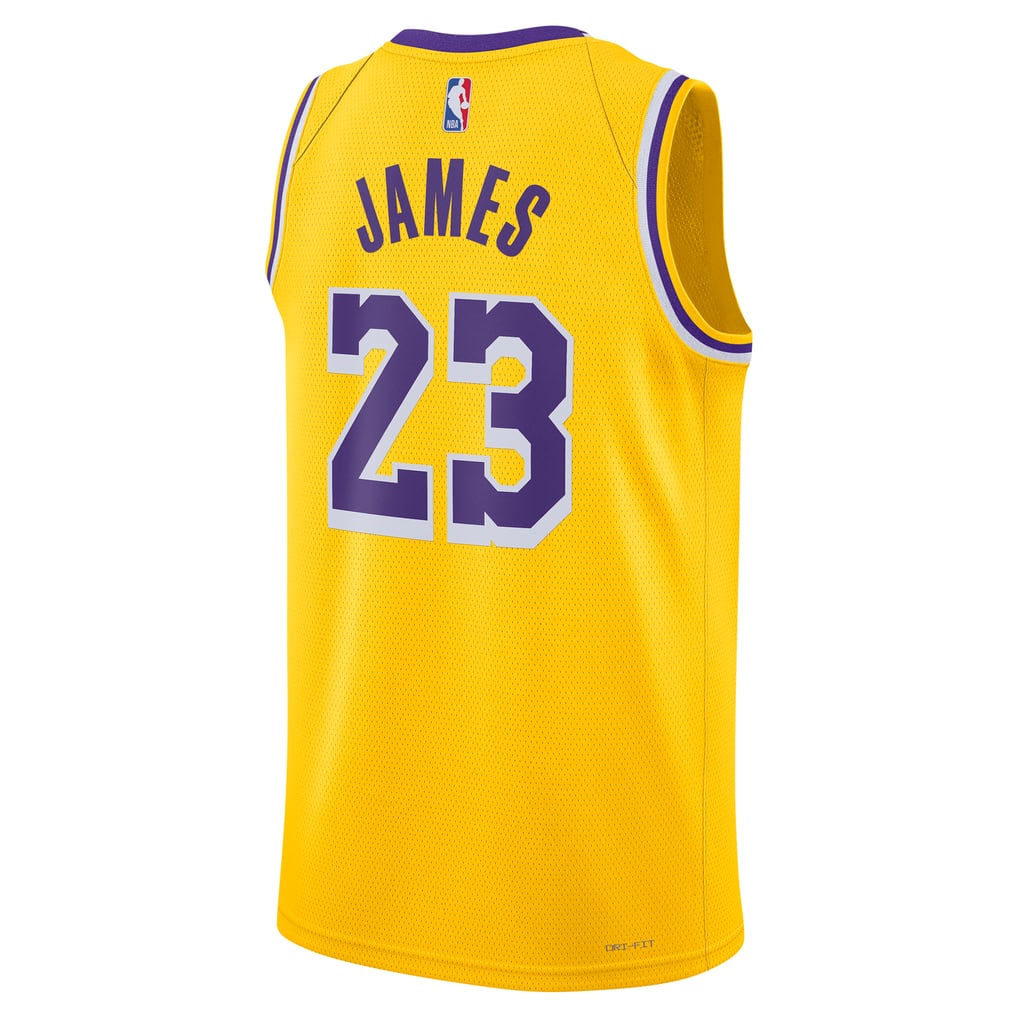 Nike LeBron James #23 Los Angeles Lakers Gold Home Swingman Jersey