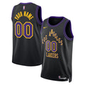 Nike Custom #00 Los Angeles Lakers Black City Edition Swingman Jersey