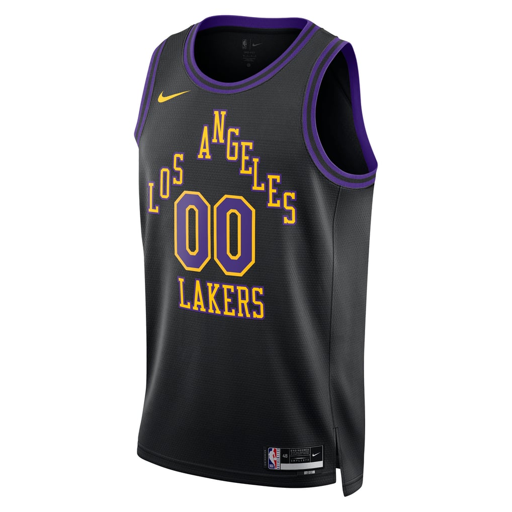 Nike Custom #00 Los Angeles Lakers Black City Edition Swingman Jersey
