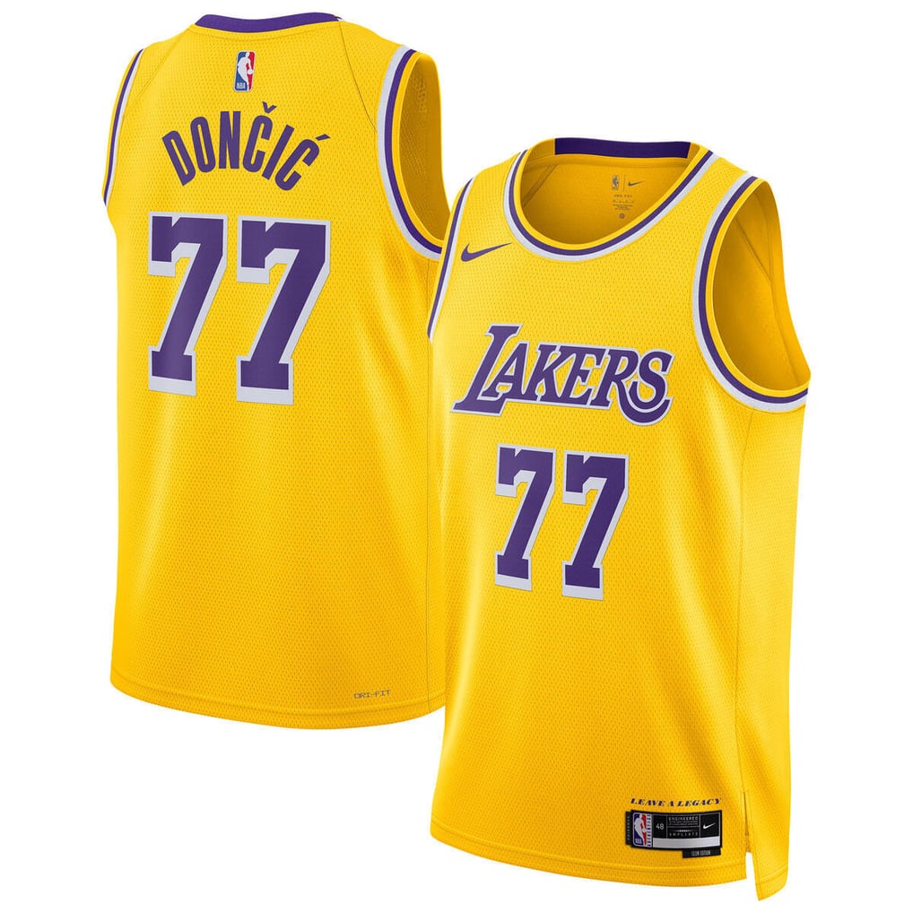 Nike Luka Dončić #77 Los Angeles Lakers Gold Home Swingman Jersey
