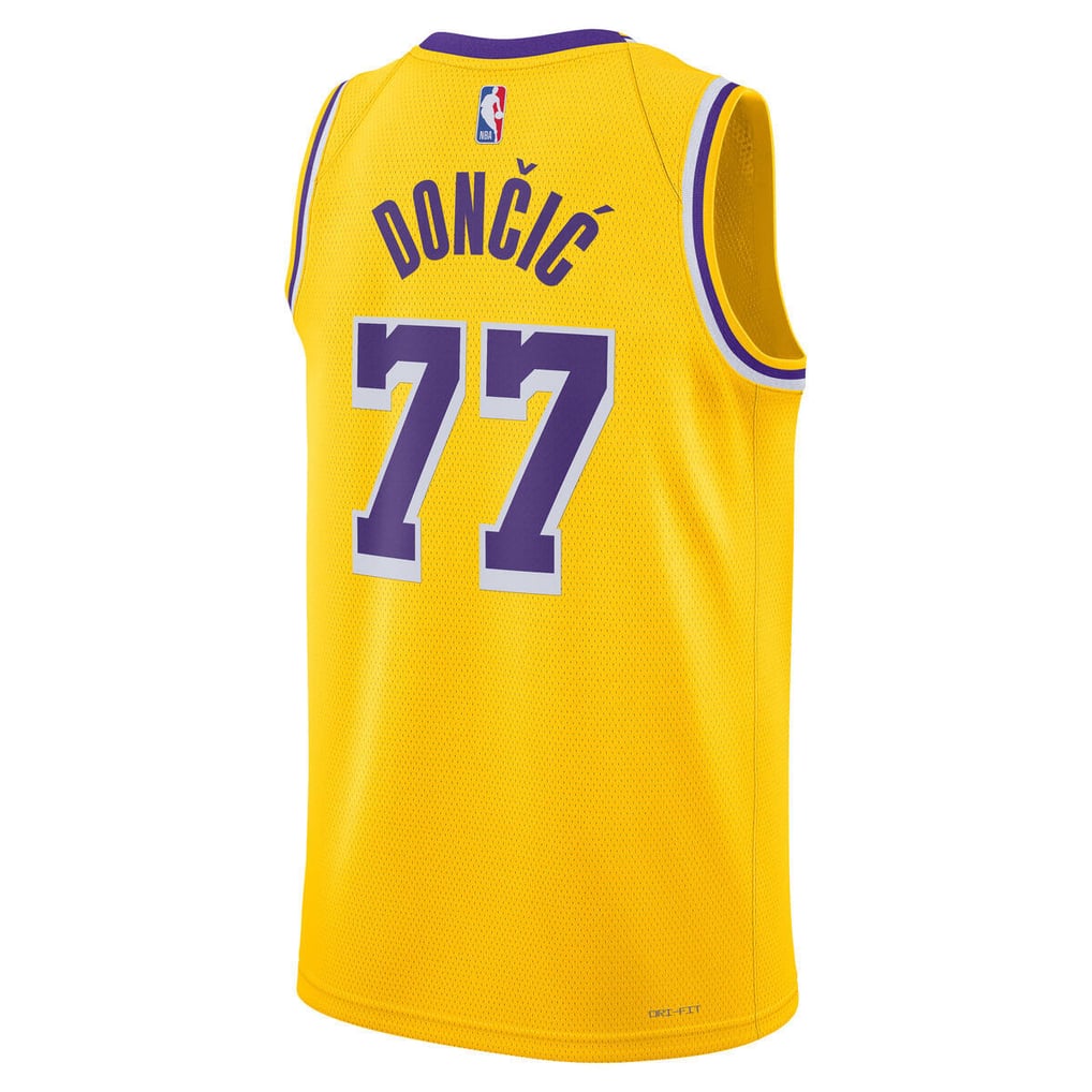 Nike Luka Dončić #77 Los Angeles Lakers Gold Home Swingman Jersey