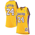 Mitchell & Ness Kobe Bryant #24 Los Angeles Lakers Gold Hardwood Classics Jersey