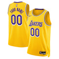 Nike Custom #00 Los Angeles Lakers Gold Home Swingman Jersey