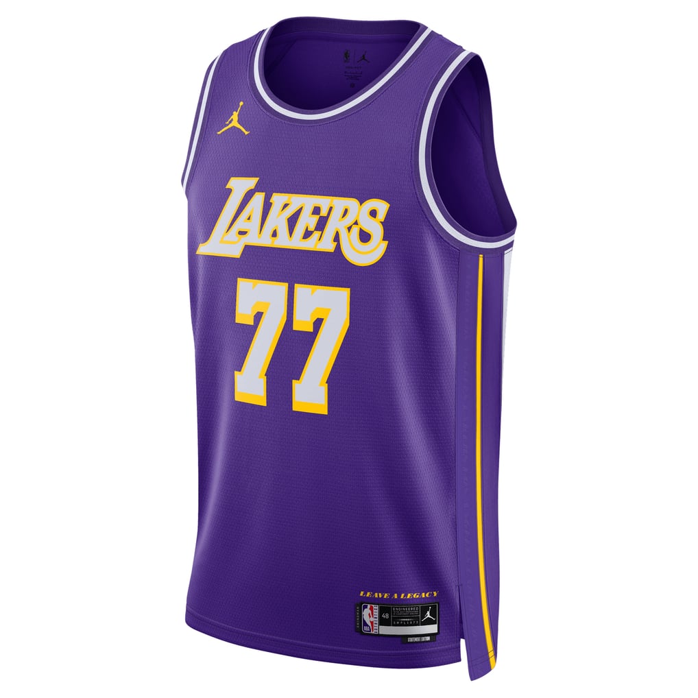 Jordan Brand Luka Dončić #77 Los Angeles Lakers Purple Statement Edition Swingman Jersey