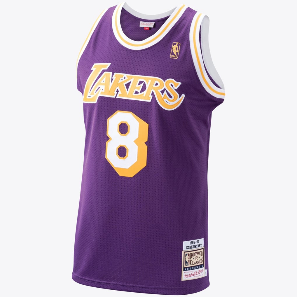 Mitchell & Ness Kobe Bryant #8 Los Angeles Lakers Purple Away Hardwood Classics Jersey