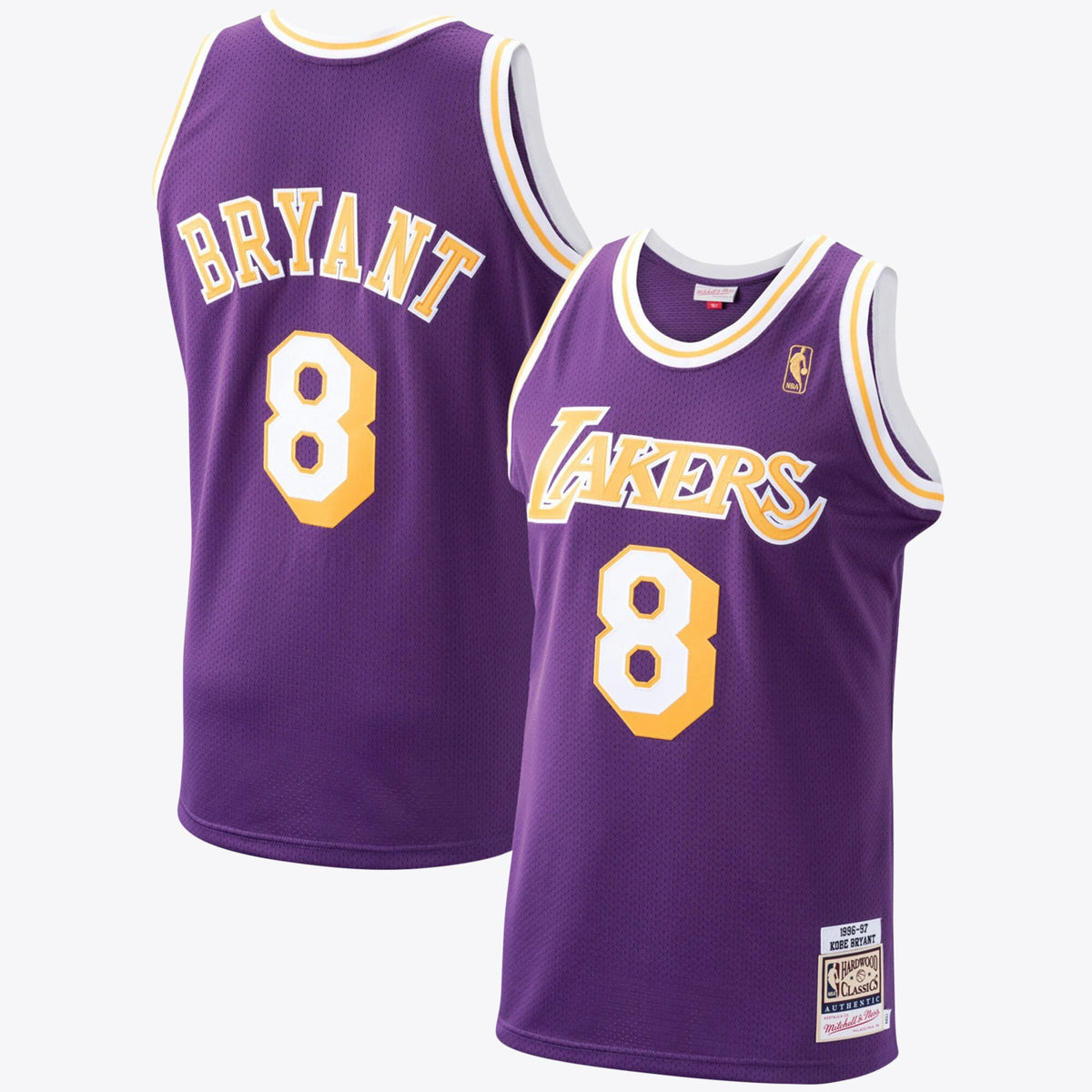 Mitchell & Ness Kobe Bryant #8 Los Angeles Lakers Purple Away Hardwood Classics Jersey