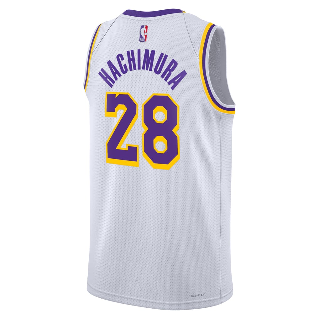 Nike Rui Hachimura #28 Los Angeles Lakers White Away Swingman Jersey