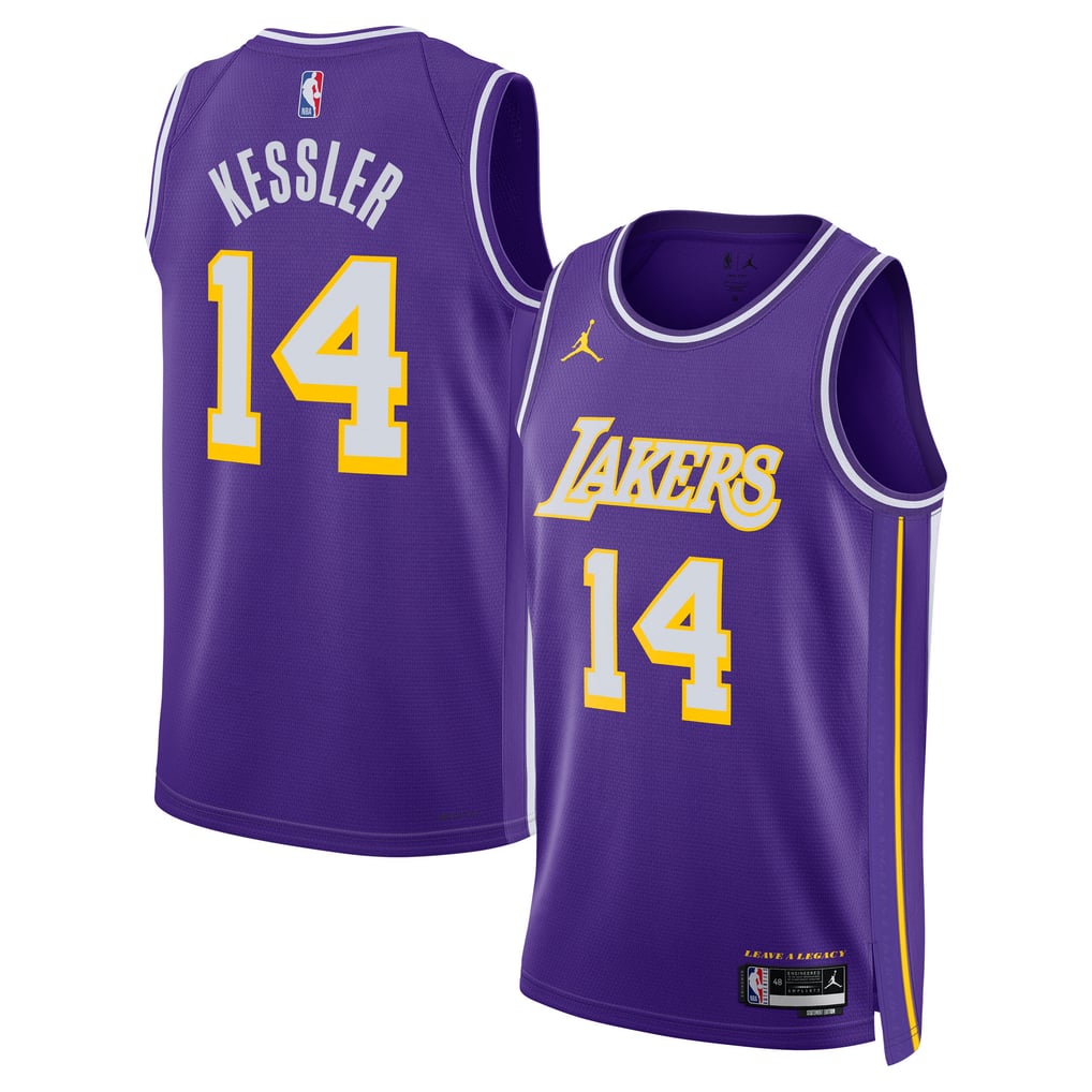 Jordan Brand Walker Kessler #14 Los Angeles Lakers Purple Statement Edition Swingman Jersey