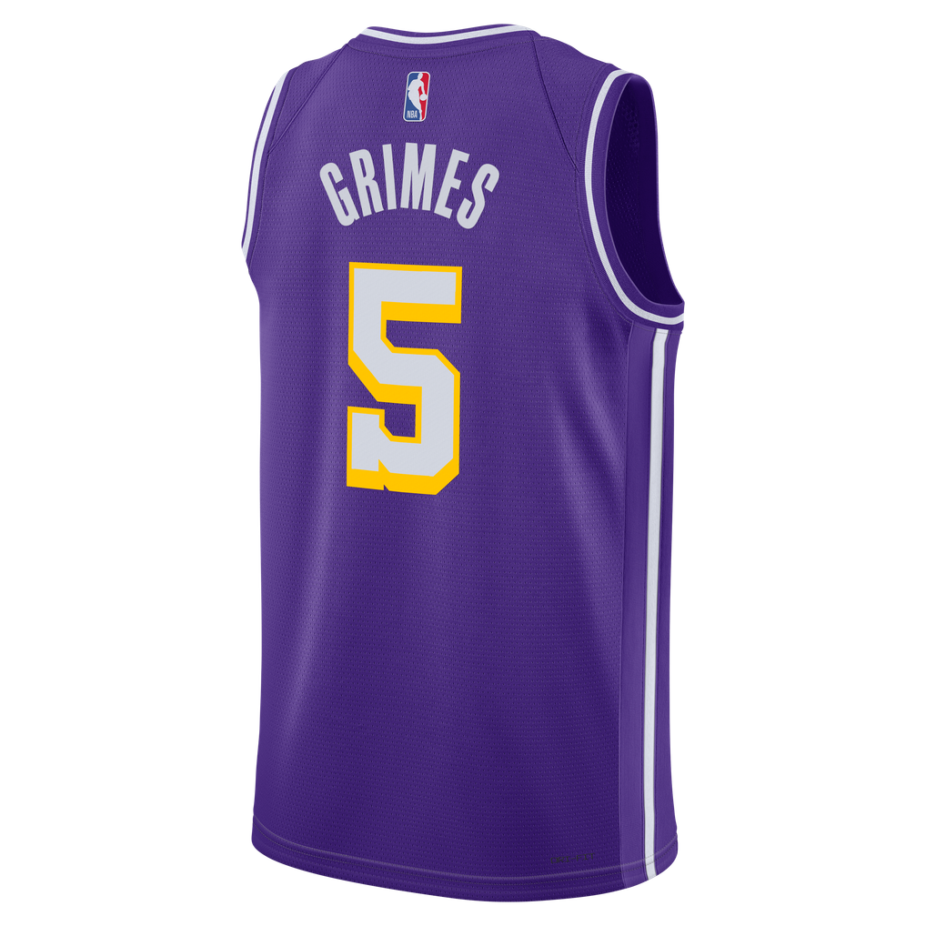 Jordan Brand Quentin Grimes #5 Los Angeles Lakers Purple Statement Edition Swingman Jersey
