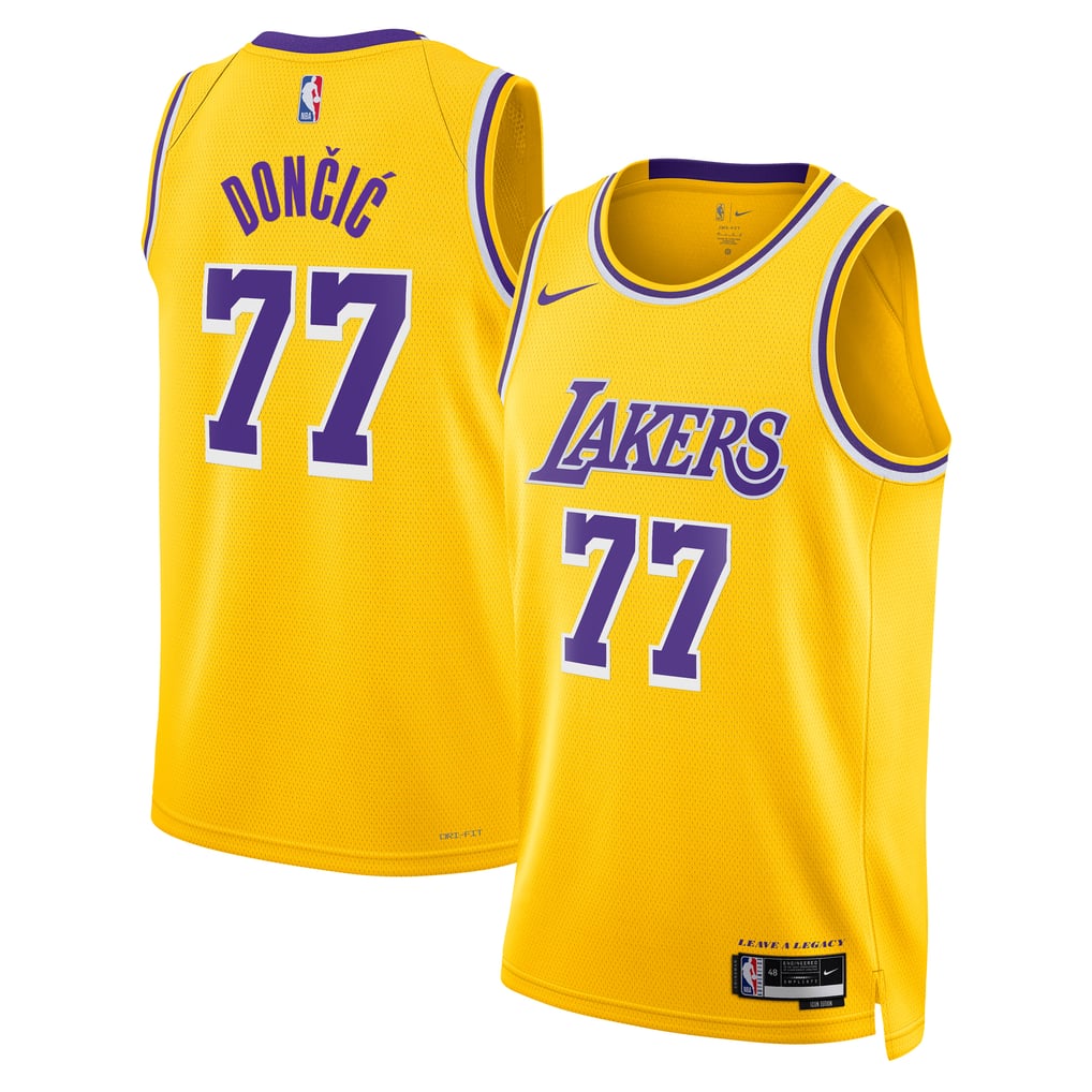 Nike Luka Dončić #77 Los Angeles Lakers Gold Home Swingman Jersey
