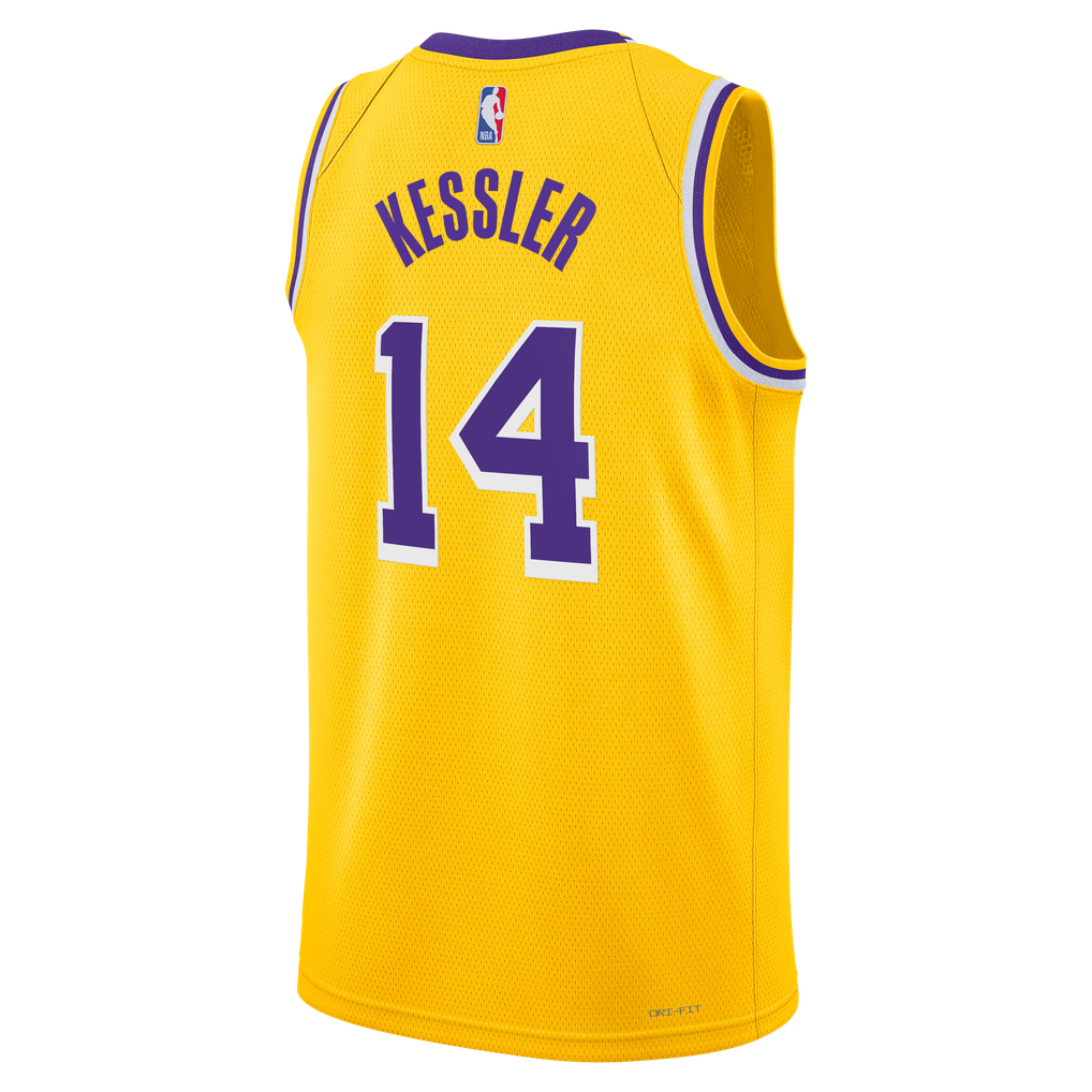 Nike Walker Kessler #14 Los Angeles Lakers Gold Home Swingman Jersey