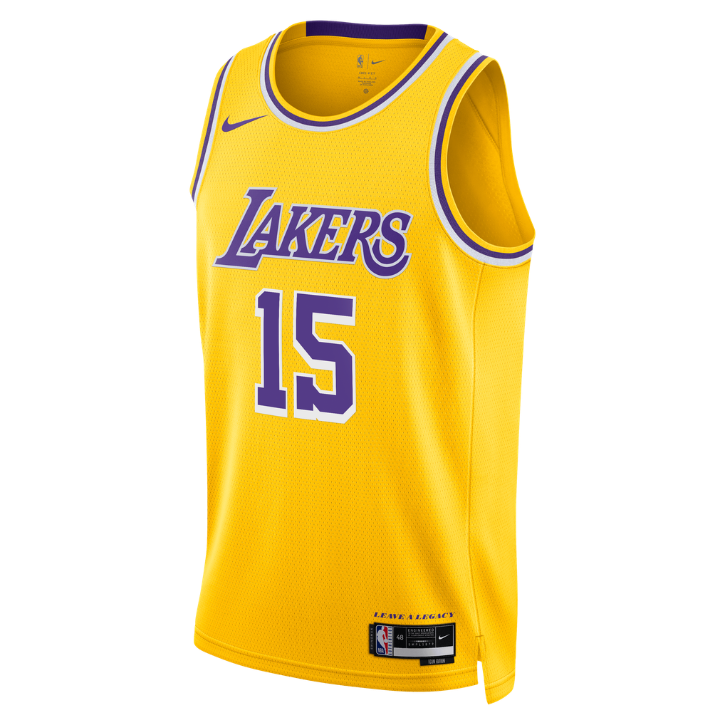 Nike Austin Reaves #15 Los Angeles Lakers Gold Home Swingman Jersey