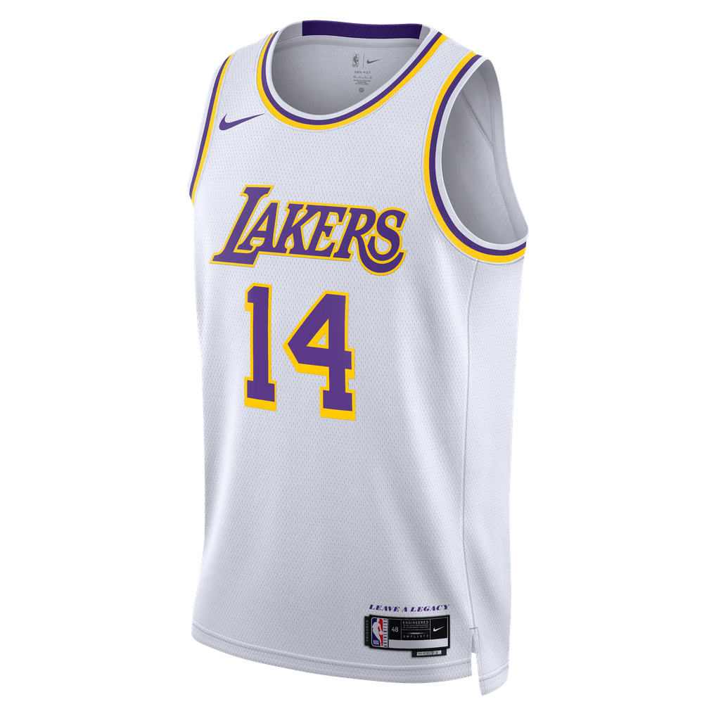Nike Walker Kessler #14 Los Angeles Lakers White Away Swingman Jersey