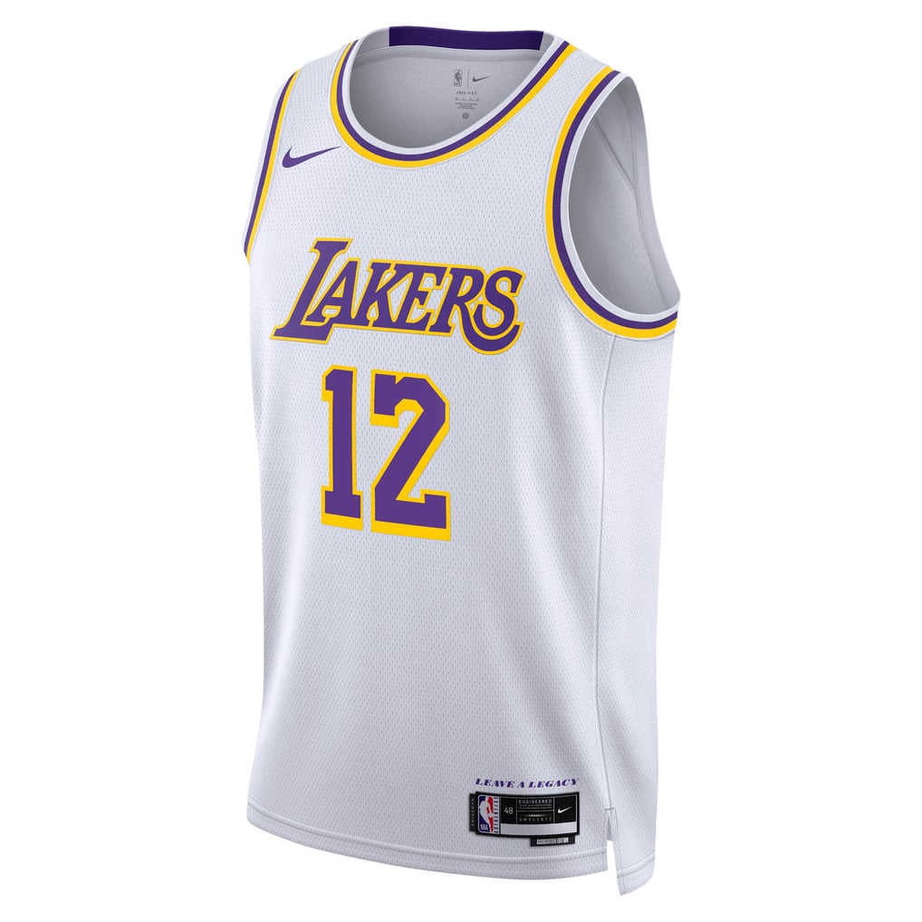 Nike Max Christie #12 Los Angeles Lakers White Away Swingman Jersey