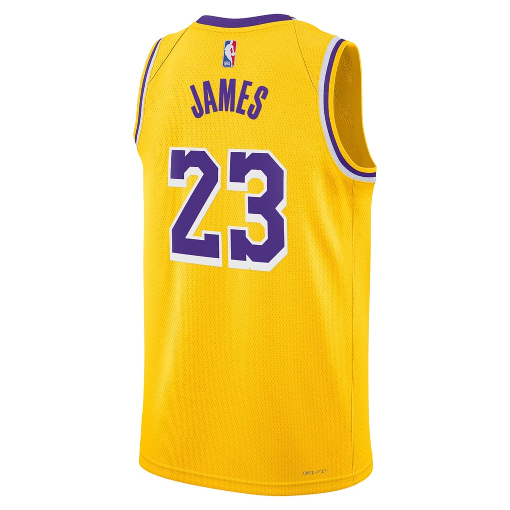 Nike LeBron James #23 Los Angeles Lakers Gold Home Swingman Jersey