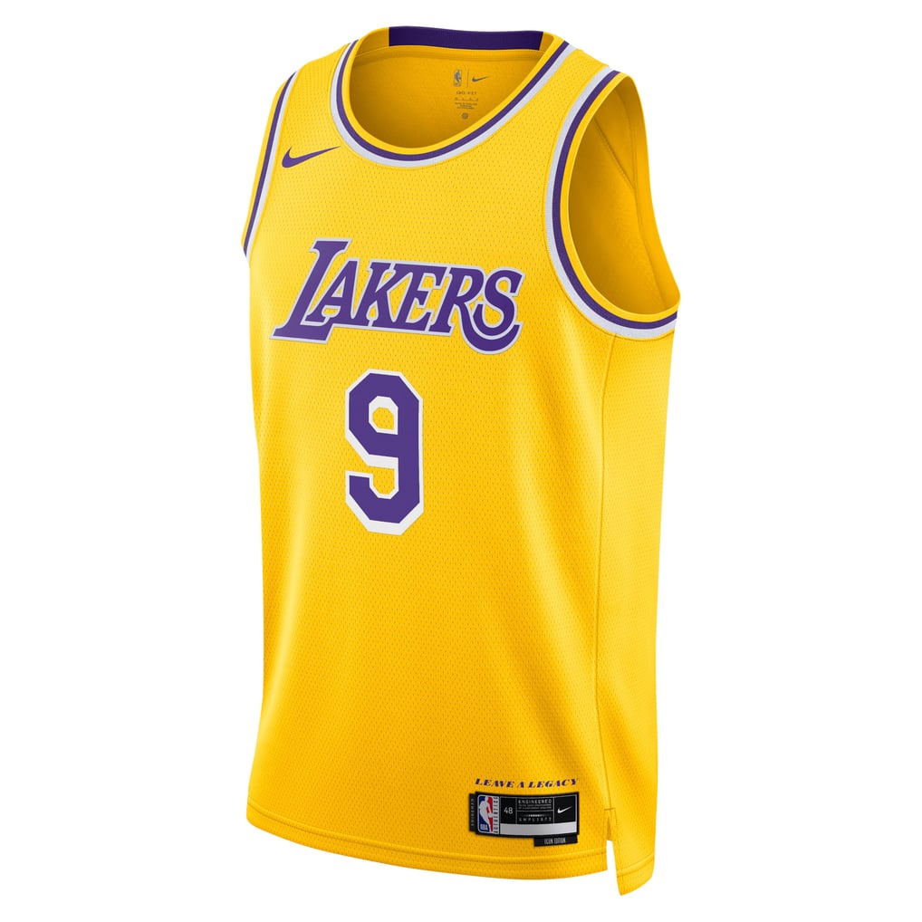 Nike Bronny James #9 Los Angeles Lakers Gold Home Swingman Jersey
