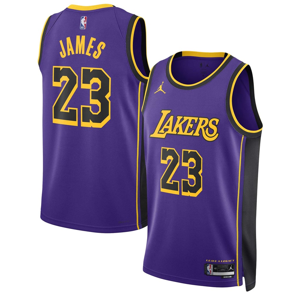 Jordan Brand LeBron James #23 Los Angeles Lakers Purple Statement Edition Swingman Jersey