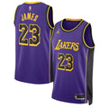 Jordan Brand LeBron James #23 Los Angeles Lakers Purple Statement Edition Swingman Jersey