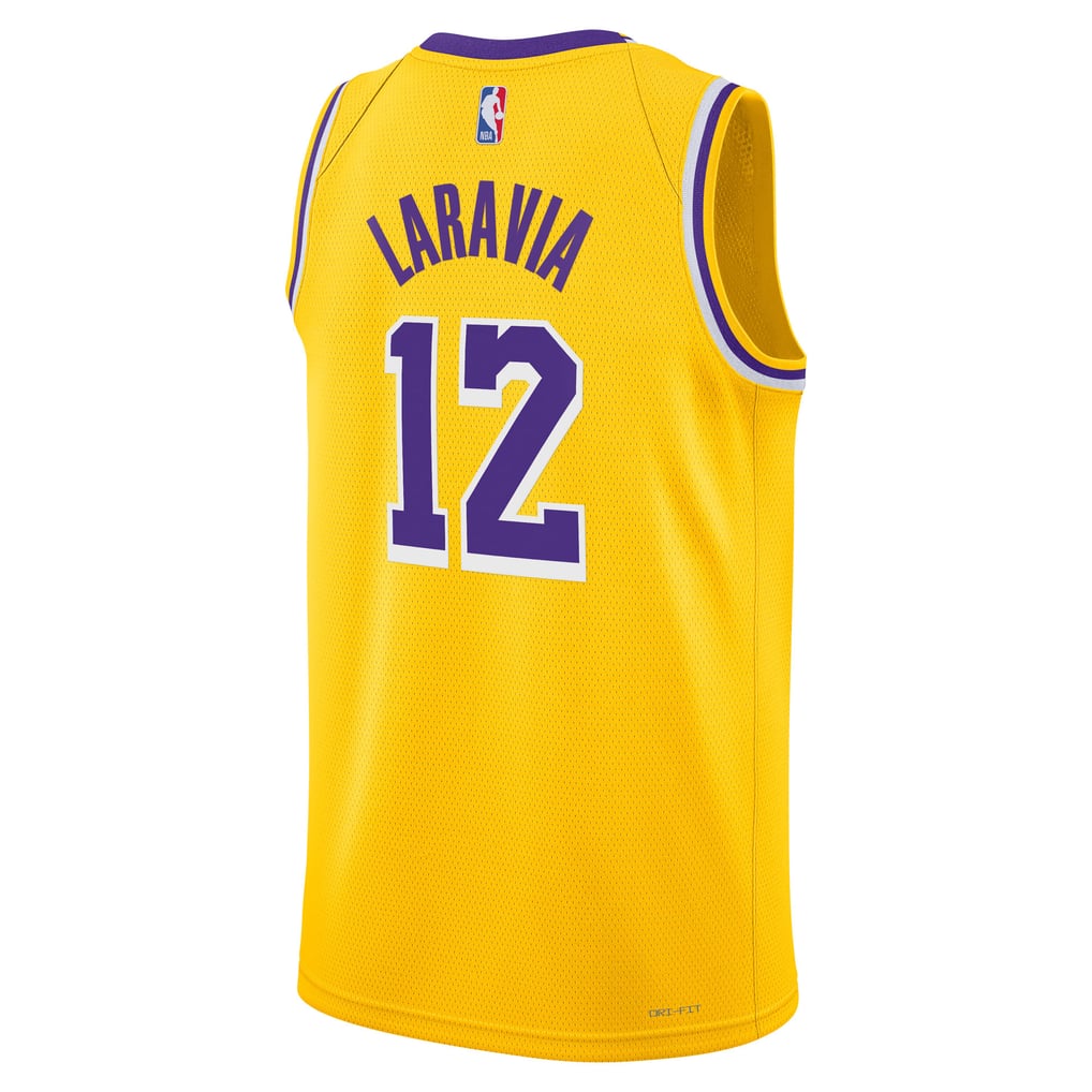 Nike Max Christie #12 Los Angeles Lakers Gold Home Swingman Jersey