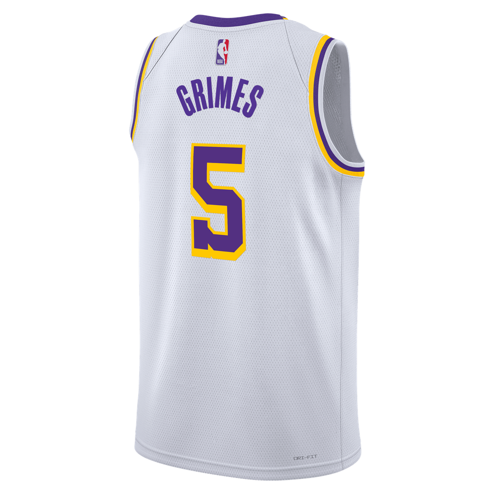 Nike Quentin Grimes #5 Los Angeles Lakers White Away Swingman Jersey