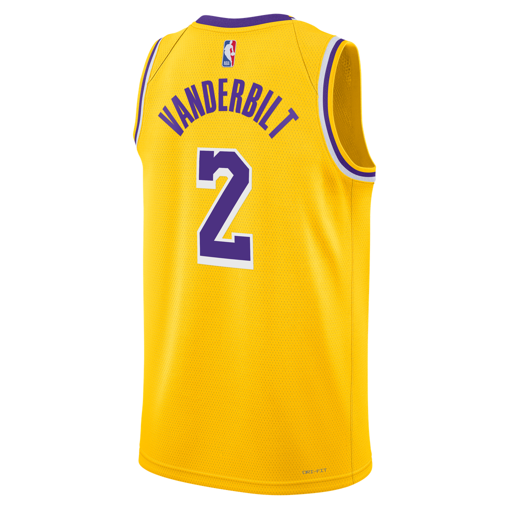 Nike Jarred Vanderbilt #2 Los Angeles Lakers Gold Home Swingman Jersey