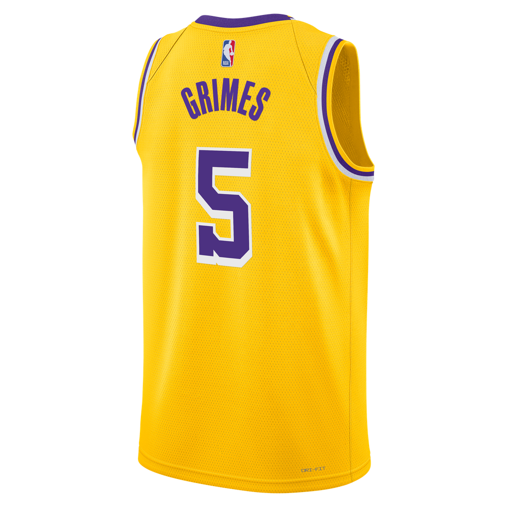 Nike Quentin Grimes #5 Los Angeles Lakers Gold Home Swingman Jersey