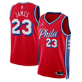 Jordan Brand LeBron James #23 Philadelphia 76ers Red Home Swingman Jersey