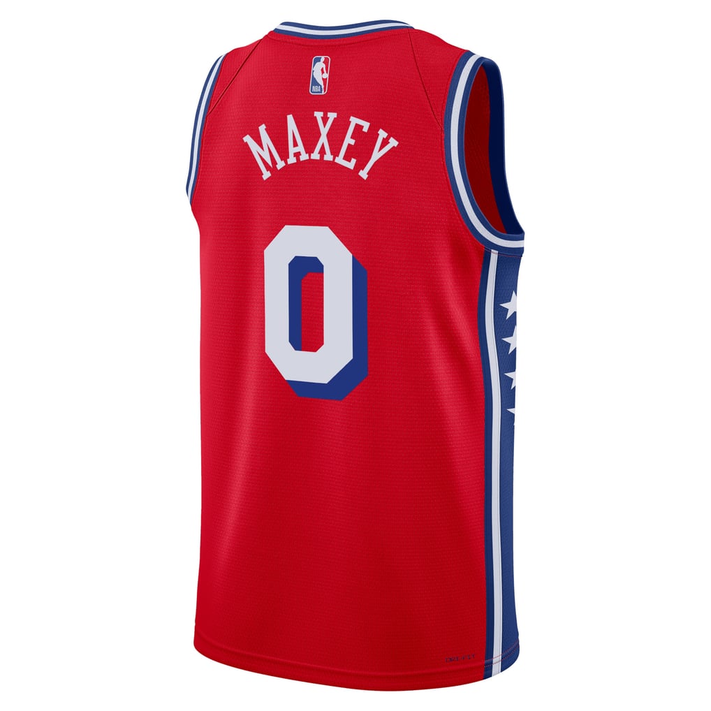 Jordan Brand Tyrese Maxey #0 Philadelphia 76ers Red Home Swingman Jersey