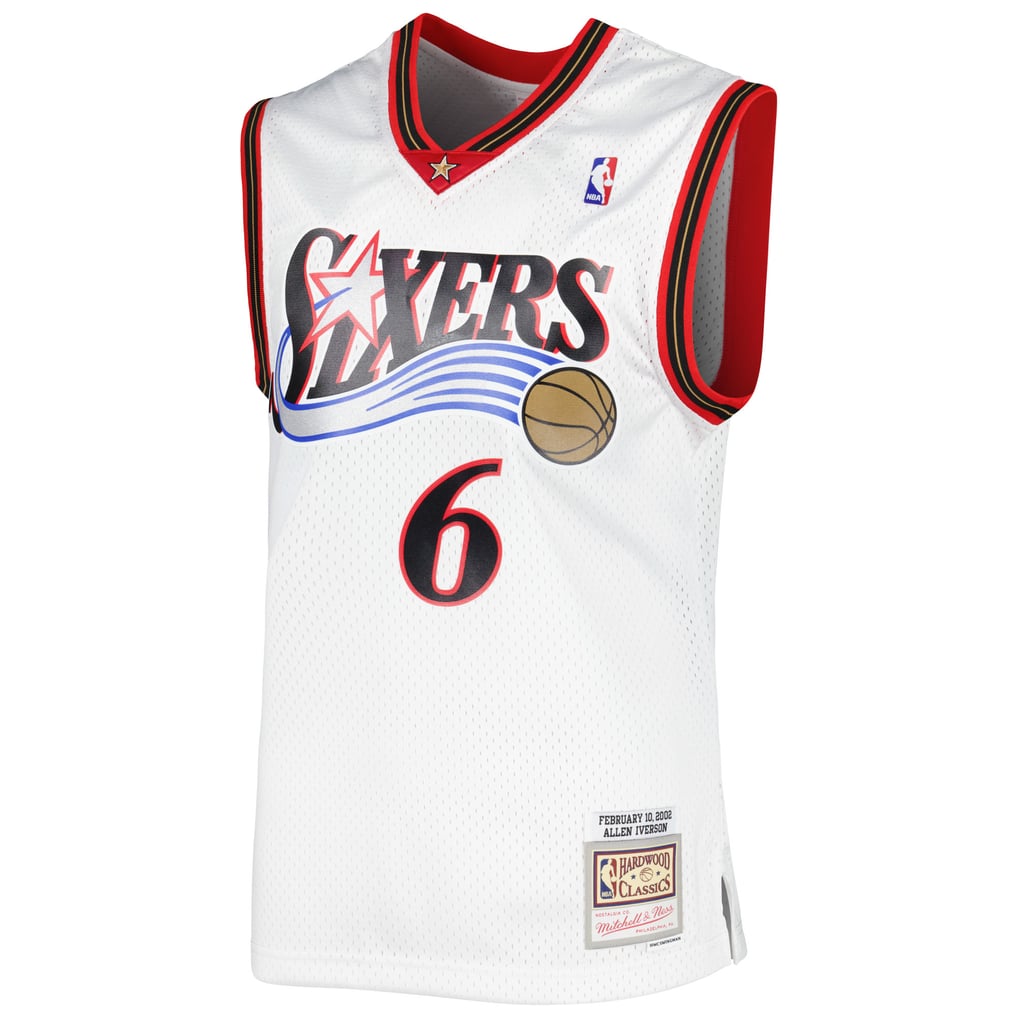 Mitchell & Ness Philadelphia 76ers #6 White Hardwood Classics Jersey