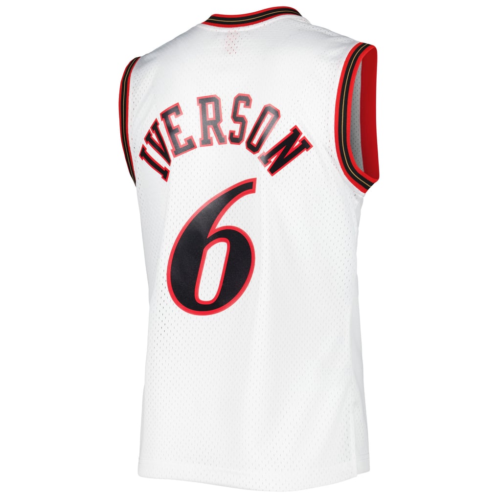 Mitchell & Ness Philadelphia 76ers #6 White Hardwood Classics Jersey