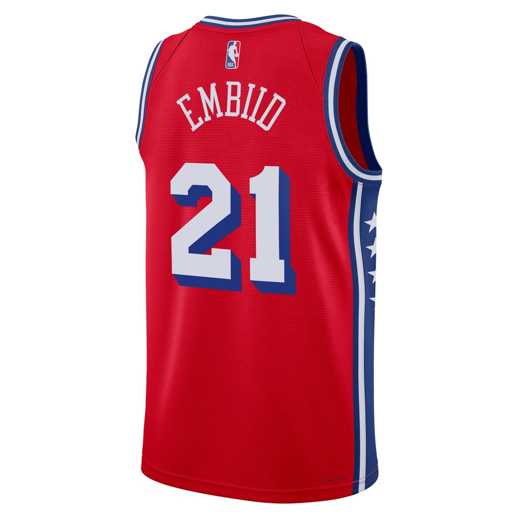 Jordan Brand Joel Embiid #21 Philadelphia 76ers Red Home Swingman Jersey