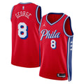 Jordan Brand Paul George #8 Philadelphia 76ers Red Home Swingman Jersey